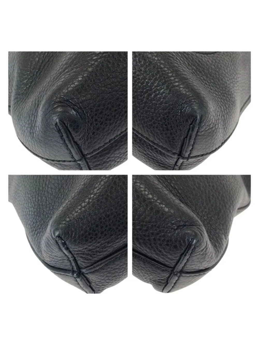 Gucci Interlocking Black Silver Leather Shoulder